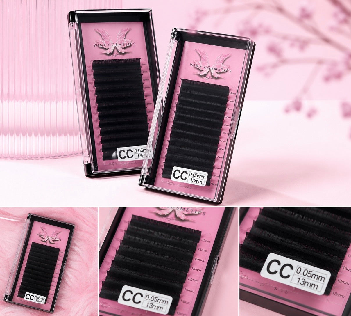 Winx Ultra Matte Dark Easyfan Lashtrays (CC-Curl) - 10mm
