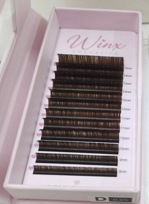 Chocolate Brown Easy Fan- 10mm D curl 0,05